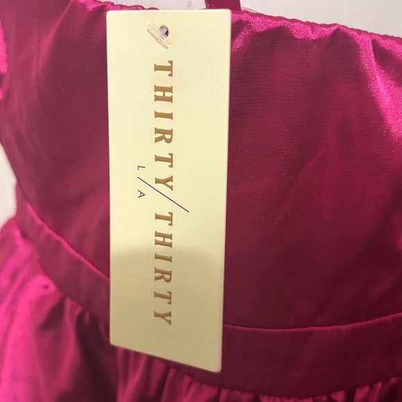 Thirty thirty Elegant Pink Satin Women's Top Size L New With Tag - Picture 4 of 9